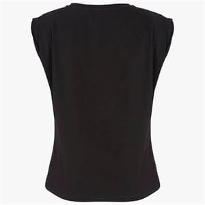 Mint Velvet Black Cotton Extended T Shirt